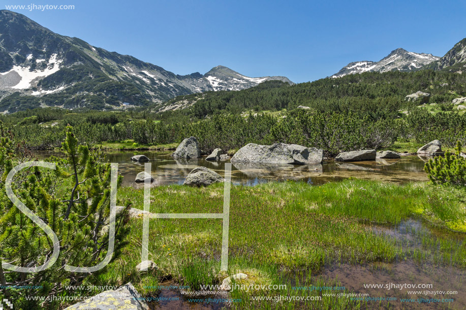 Amazing Landscape of Dzhano peak and banski lakes, Pirin Mountain, Bulgaria