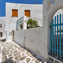 Old stone house in Naoussa town, Paros island, Cyclades, Greece