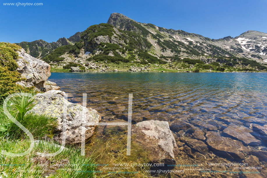 Landscape with Sivrya peak and Popovo lake, Pirin Mountain, Bulgaria
