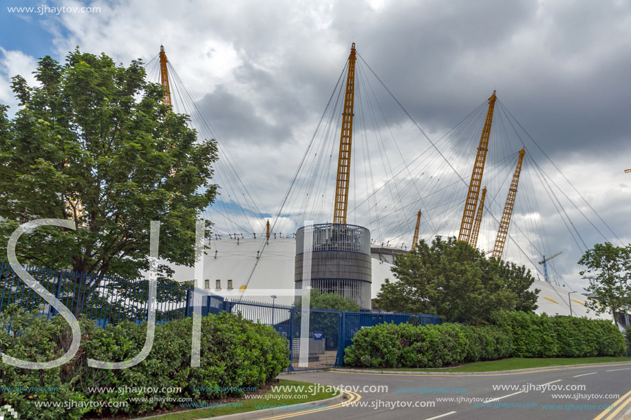 LONDON, ENGLAND - JUNE 17 2016:  The O2 Arena at Greenwich, London, England, Great Britain
