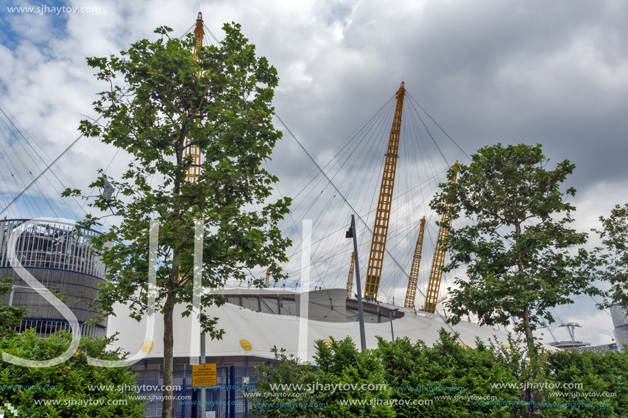 LONDON, ENGLAND - JUNE 17 2016:  The O2 Arena at Greenwich, London, England, Great Britain