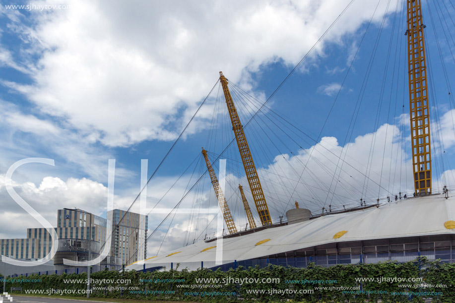 LONDON, ENGLAND - JUNE 17 2016:  The O2 Arena at Greenwich, London, England, Great Britain
