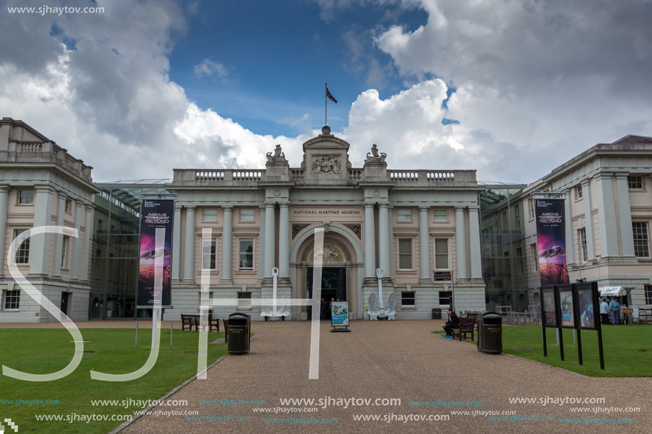 LONDON, ENGLAND - JUNE 17 2016: National Maritime Museum in Greenwich, London, England, Great Britain