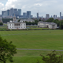 LONDON, ENGLAND - JUNE 17 2016: Amazing Panorama from Greenwich, London, England, United Kingdom