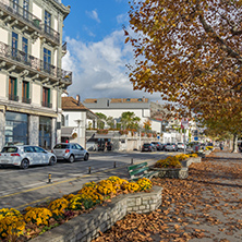 VEVEY, SWITZERLAND - 29 OCTOBER 2015 : Landscape of Embankment, Vevey, canton of Vaud, Switzerland