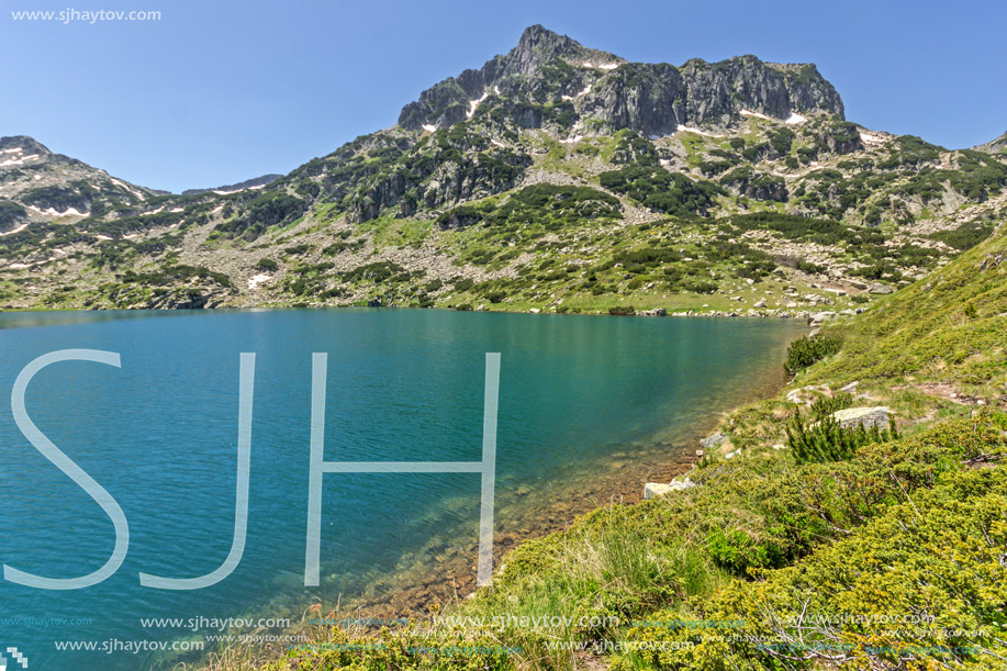 Amazing landscape of Dzhangal peak and Popovo lake, Pirin Mountain, Bulgaria