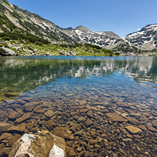 Amazing Panorama of Demirkapiyski chukar and Dzhano peaks, Popovo lake, Pirin Mountain, Bulgaria