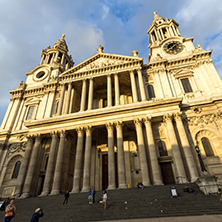 LONDON, ENGLAND - JUNE 17 2016: Amazing view of St. Paul Cathedral in London, Great Britain