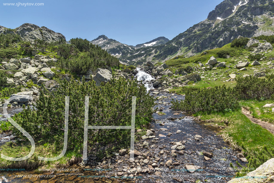 Landscape with River near Sivrya peak, Pirin Mountain, Bulgaria