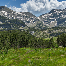 Amazing Panorama of Demirkapiyski chukar peak and pass, Pirin Mountain, Bulgaria