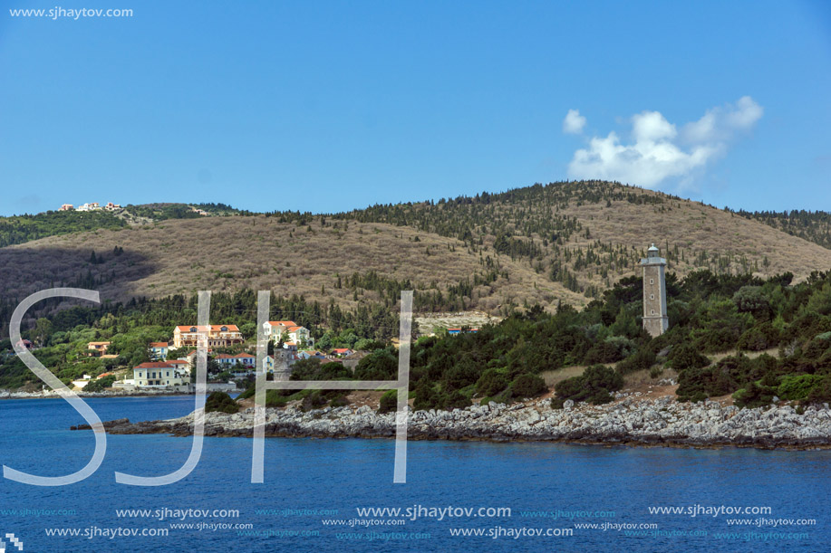 Amazing view of village of Fiskardo, Kefalonia, Ionian islands, Greece