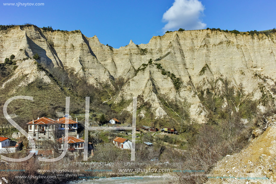 The sand pyramids near ancient Melnik town, Blagoevgrad region, Bulgaria