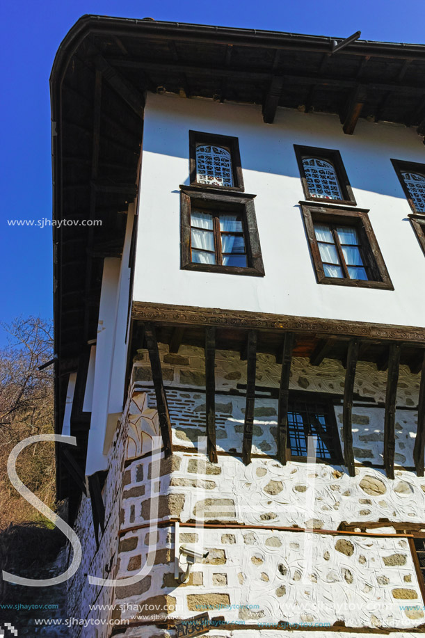 Stone street and old House in ancient Melnik town, Blagoevgrad region, Bulgaria