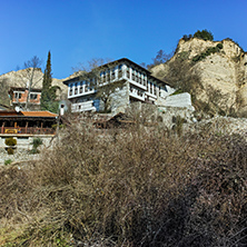 Museum The Kordopulov House and The sand pyramids in Melnik town, Blagoevgrad region, Bulgaria