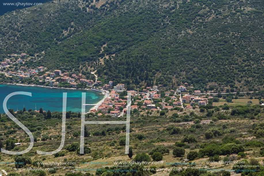 Amazing Panorama of Agia Effimia town, Kefalonia, Ionian islands, Greece