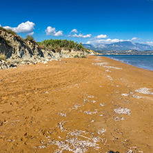 amazing view of Xi Beach,beach with red sand in Kefalonia, Ionian islands, Greece