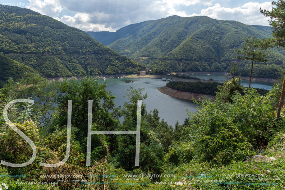 Meander of Vacha (Antonivanovtsy) Reservoir, Rhodopes Mountain, Bulgaria