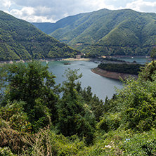 Meander of Vacha (Antonivanovtsy) Reservoir, Rhodopes Mountain, Bulgaria