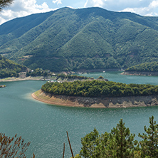 Meander of Vacha (Antonivanovtsy) Reservoir, Rhodopes Mountain, Bulgaria