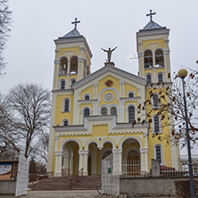 RAKOVSKI, BULGARIA - DECEMBER 31 2016: The Roman Catholic church Most holy Heart of Jesus in town of Rakovski, Bulgaria