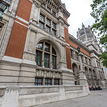 LONDON, ENGLAND - JUNE 18 2016: Entrance of Victoria and Albert Museum, London, Great Britain