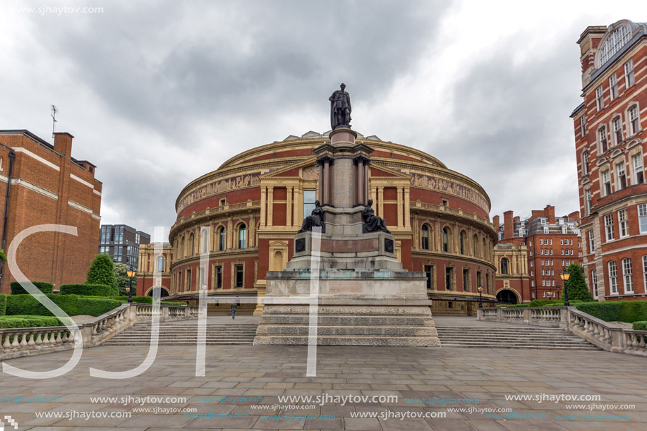 LONDON, ENGLAND - JUNE 18 2016: Amazing view of Royal Albert Hall, London, Great Britain