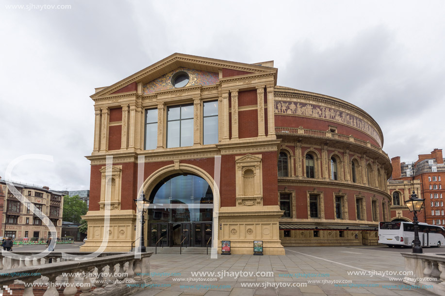LONDON, ENGLAND - JUNE 18 2016: Amazing view of Royal Albert Hall, London, Great Britain