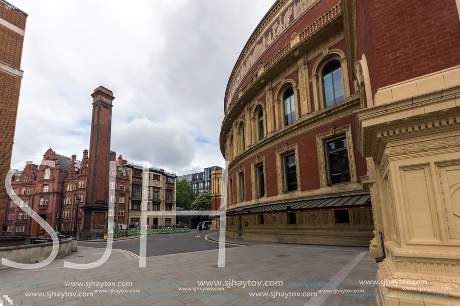 LONDON, ENGLAND - JUNE 18 2016: Amazing view of Royal Albert Hall, London, Great Britain