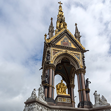 LONDON, ENGLAND - JUNE 18 2016: Prince Albert Memorial, London, Great Britain
