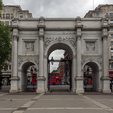 LONDON, ENGLAND - JUNE 18 2016: Amazing view of Marble Arch, London, Great Britain