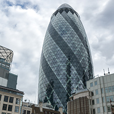 LONDON, ENGLAND - JUNE 18 2016: Amazing view of Business Building in City of London, Great Britain