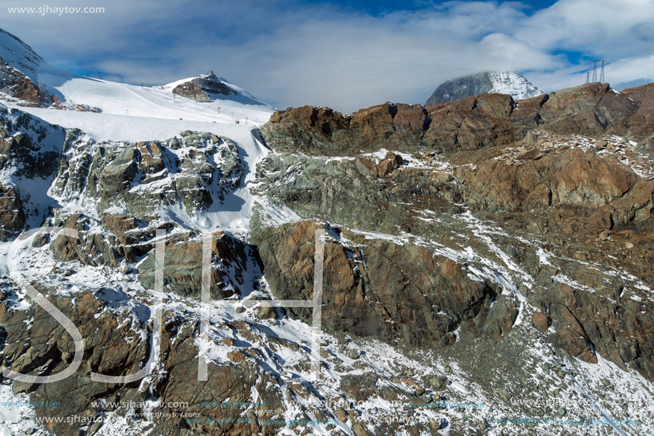 Amazing winter Panorama to Swiss Alps, Switzerland