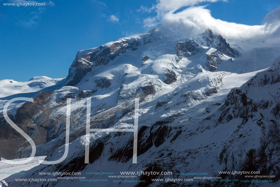 Amazing winter Panorama to Swiss Alps, Switzerland