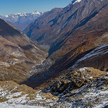 Amazing Autumn landscape of Swiss Alps and Zermatt, Switzerland