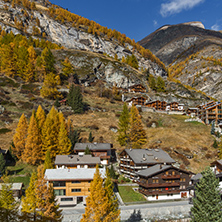 Amazing Autumn Panorama to Zermatt, Canton of Valais, Switzerland
