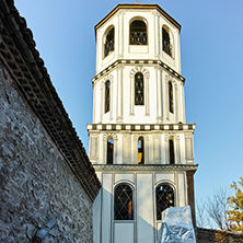 PLOVDIV, BULGARIA - JANUARY 2 2017: St. Constantine and St. Elena church from the period of Bulgarian Revival in old town of Plovdiv, Bulgaria