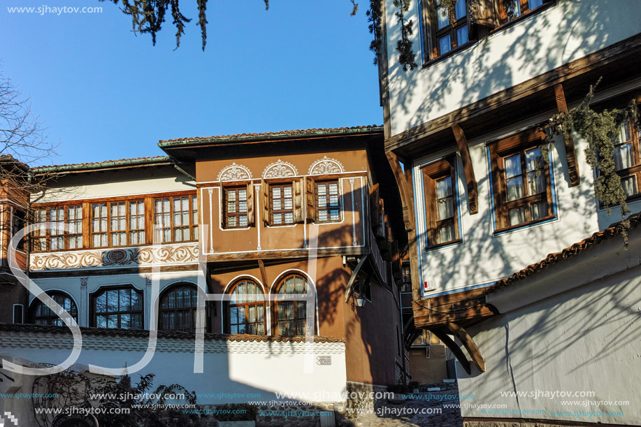 PLOVDIV, BULGARIA - JANUARY 2 2017: House from the period of Bulgarian Revival in old town of Plovdiv, Bulgaria