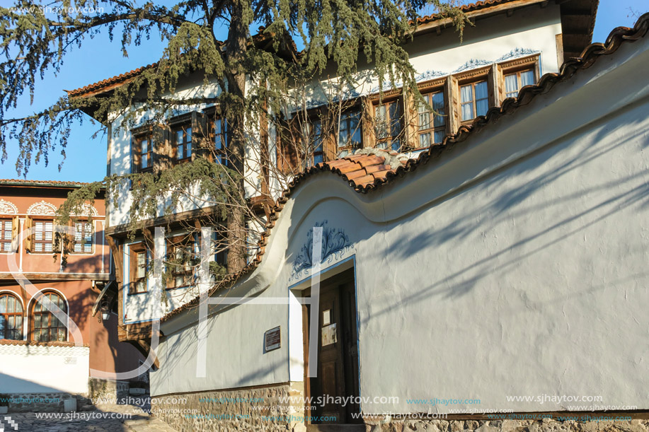 PLOVDIV, BULGARIA - JANUARY 2 2017: House from the period of Bulgarian Revival in old town of Plovdiv, Bulgaria