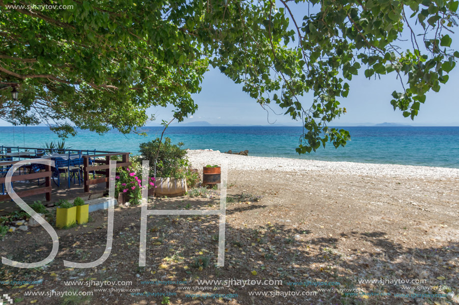 beach of town of Poros, Kefalonia, Ionian Islands, Greece