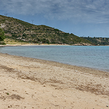 Panorama of Katelios beach in Kefalonia, Ionian Islands, Greece