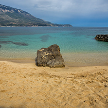 Amazing panorama of Pesada beach, Kefalonia, Ionian islands, Greece