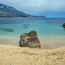 Amazing panorama of Pesada beach, Kefalonia, Ionian islands, Greece