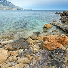 Amazing panorama of Pesada beach, Kefalonia, Ionian islands, Greece