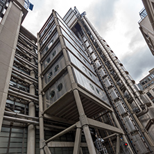 LONDON, ENGLAND - JUNE 18 2016: Amazing cityscape of Business Building in City of London, Great Britain