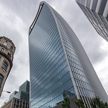 LONDON, ENGLAND - JUNE 18 2016: Amazing cityscape of Business Building in City of London, Great Britain