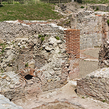 Panoramic view of The ancient Thermal Baths of Diocletianopolis, town of Hisarya, Plovdiv Region, Bulgaria