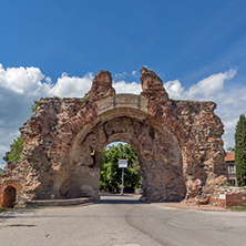 The South gate - The Camels of ancient roman fortifications in Diocletianopolis, town of Hisarya, Plovdiv Region, Bulgaria