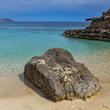 Panoramic view of Pessada beach in Kefalonia, Ionian Islands, Greece