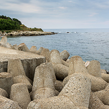 Breakwater on the port of town of Tsarevo, Burgas Region, Bulgaria