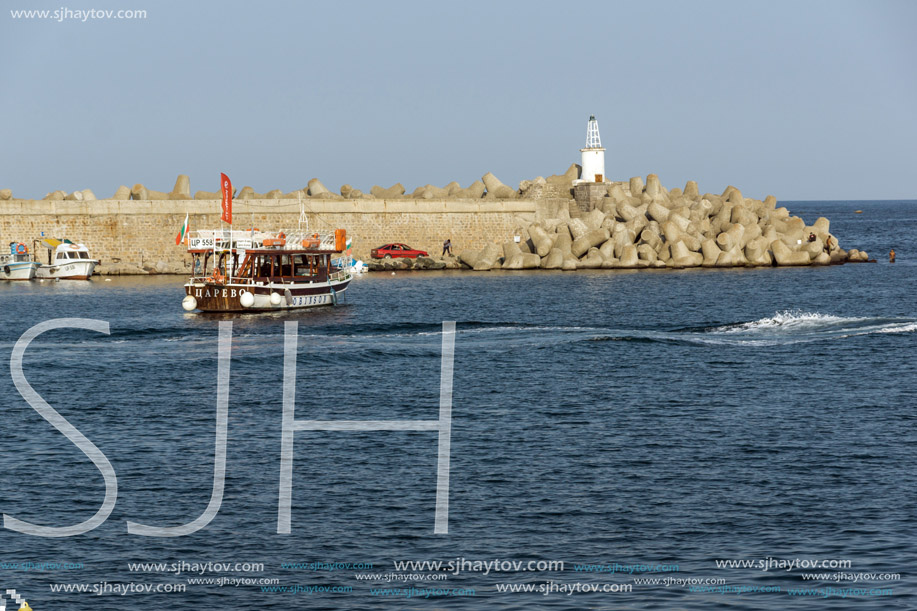 Panorama from the port of town of Tsarevo, Burgas Region, Bulgaria